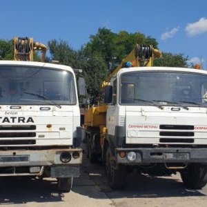 foto 2x pompa beton 25m 6x6 Tatra Schwing (doky maszyny) / 1 bez dok.