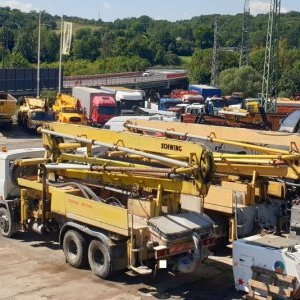 foto 2x pompa beton 25m 6x6 Tatra Schwing (doky maszyny) / 1 bez dok.