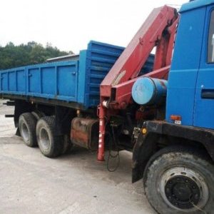 foto 6x6 wagon platforma Tatra T815 + HMF