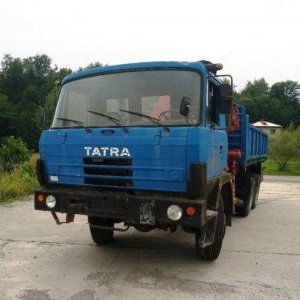 foto 6x6 wagon platforma Tatra T815 + HMF