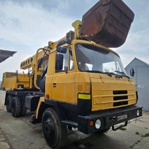 foto 6x6 auto koparka teleskop UDS 114a Tatra 815